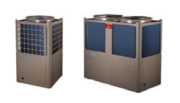 Packaged air-cooled chillers with hydraulic