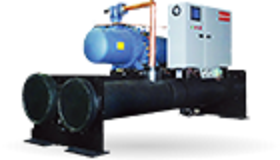 Commercial air-conditioners. Hydronic systems. Industial liquid. Screw compressor
